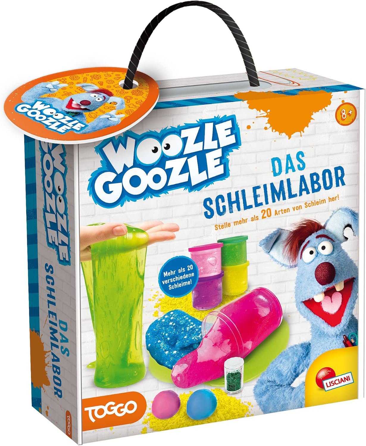 Lisciani - WOOZLE GOOZLE Das Schleimlabor - Wissenschaftliches Experimentierkit für Kinder ab 6 jahren - Lustiges Labor - Stelle 20 verschiedene Schleimarten her - Experimente für Kinder