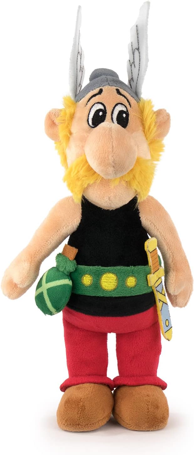 BARRADO Asterix Kuscheltier - 30cm - Asterix, Obelix, Panoramix - Super Soft Qualität